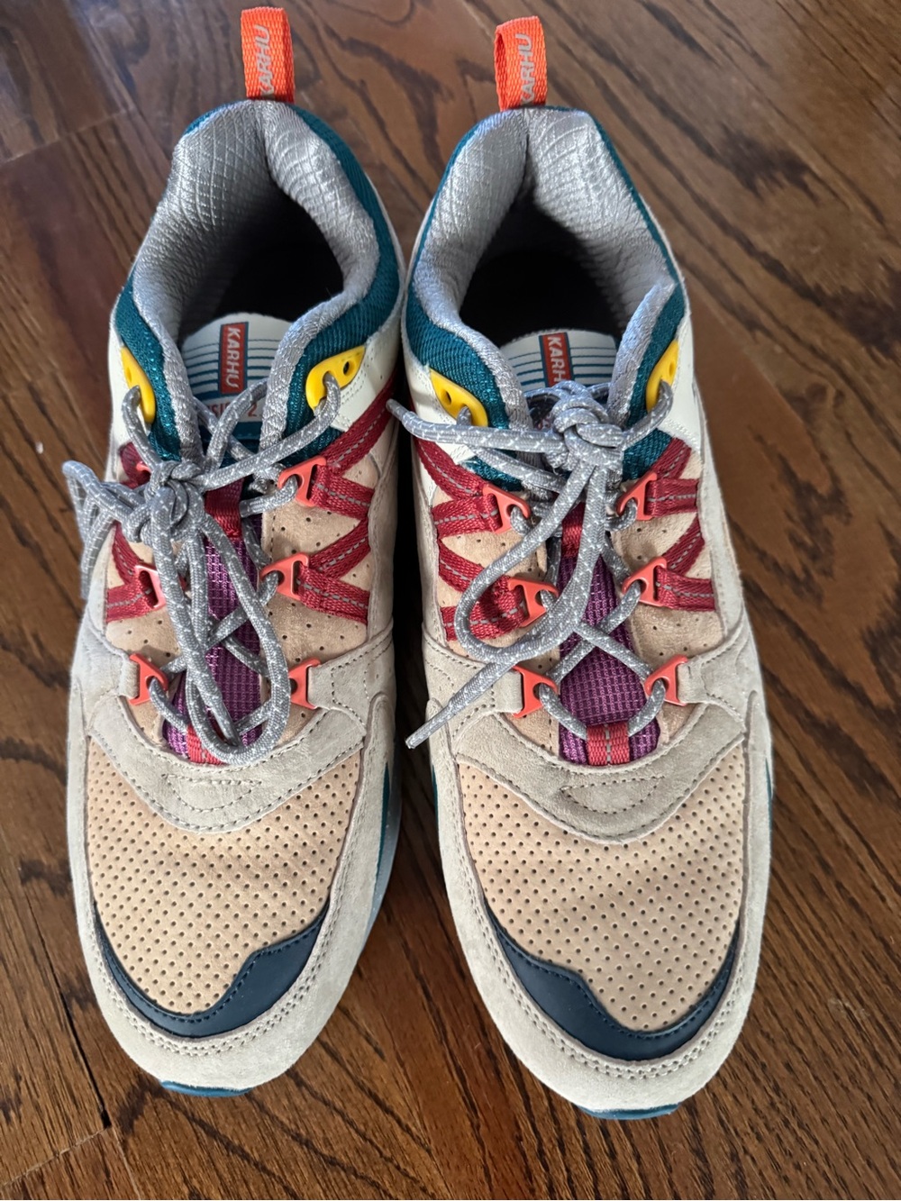 Karhu Women’s Beige Multicolor Suede & Mesh Sneakers